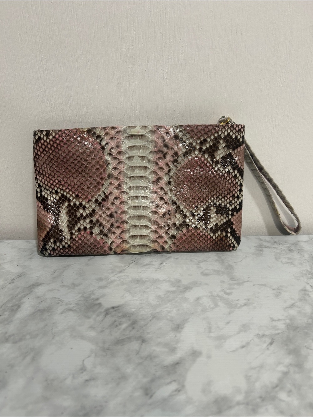 Sarah Steward The Penelope Python Embossed Women's Clutch